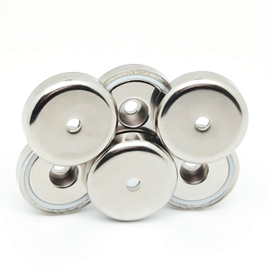 Countersunk Hole Round Base Mounting Pot Magnet